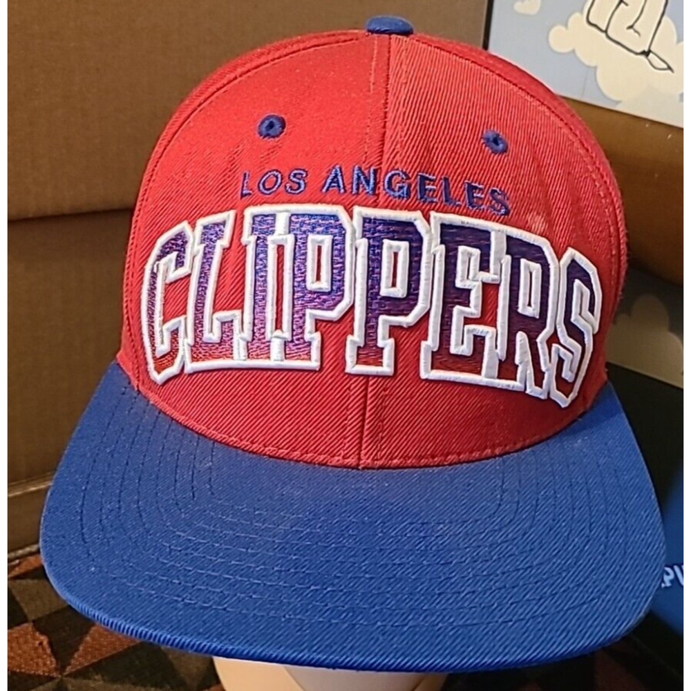 Los Angeles Clippers Mitchell & Ness Snapback Hat Hardwood Classics Red & Blue